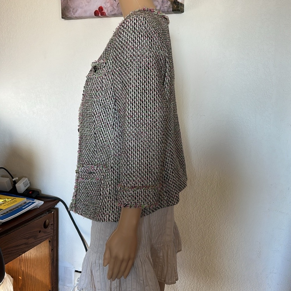 Chic Tweed Jacket - Multicolor - Picture 7 of 9